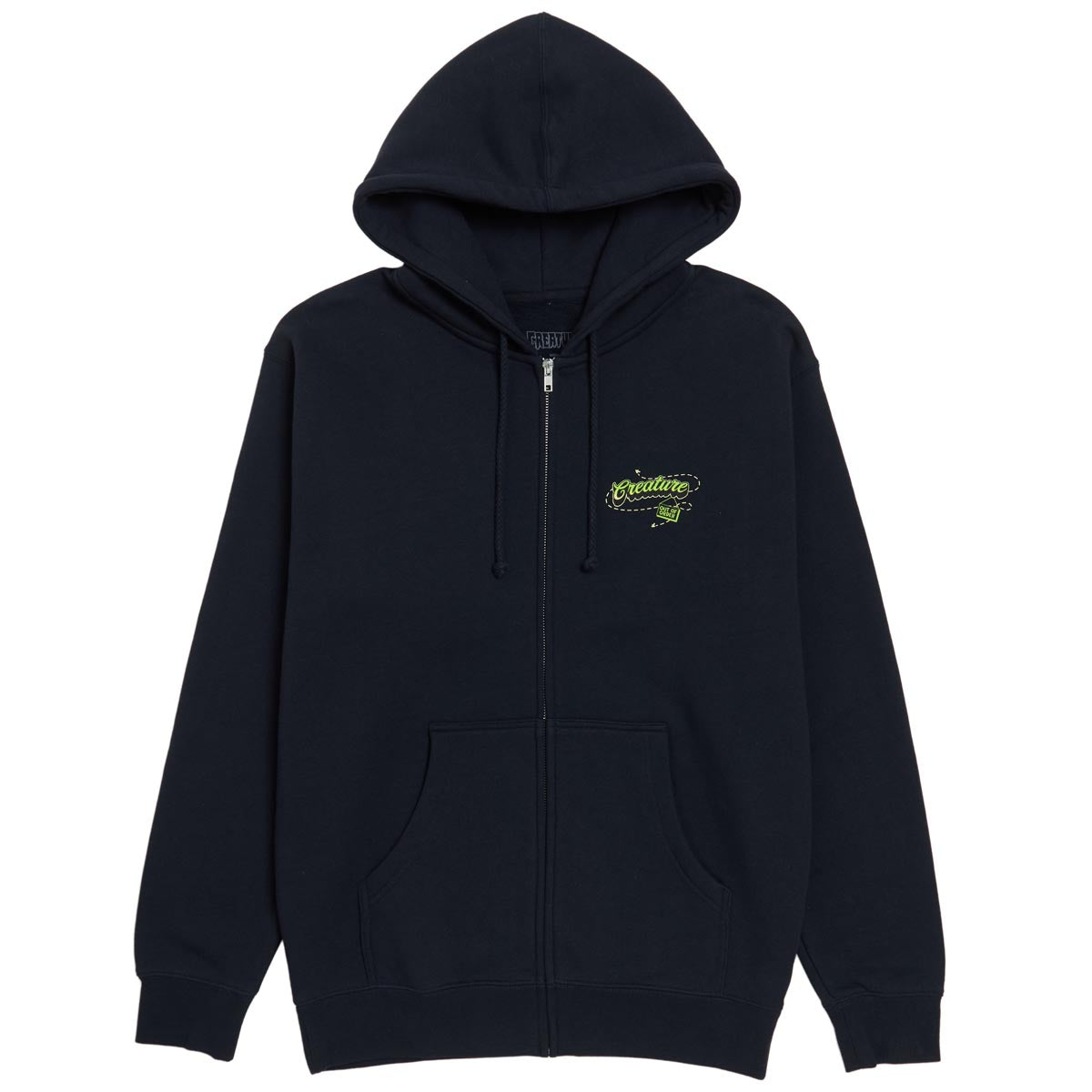 Creature Barfly Zip Hoodie - Navy image 1