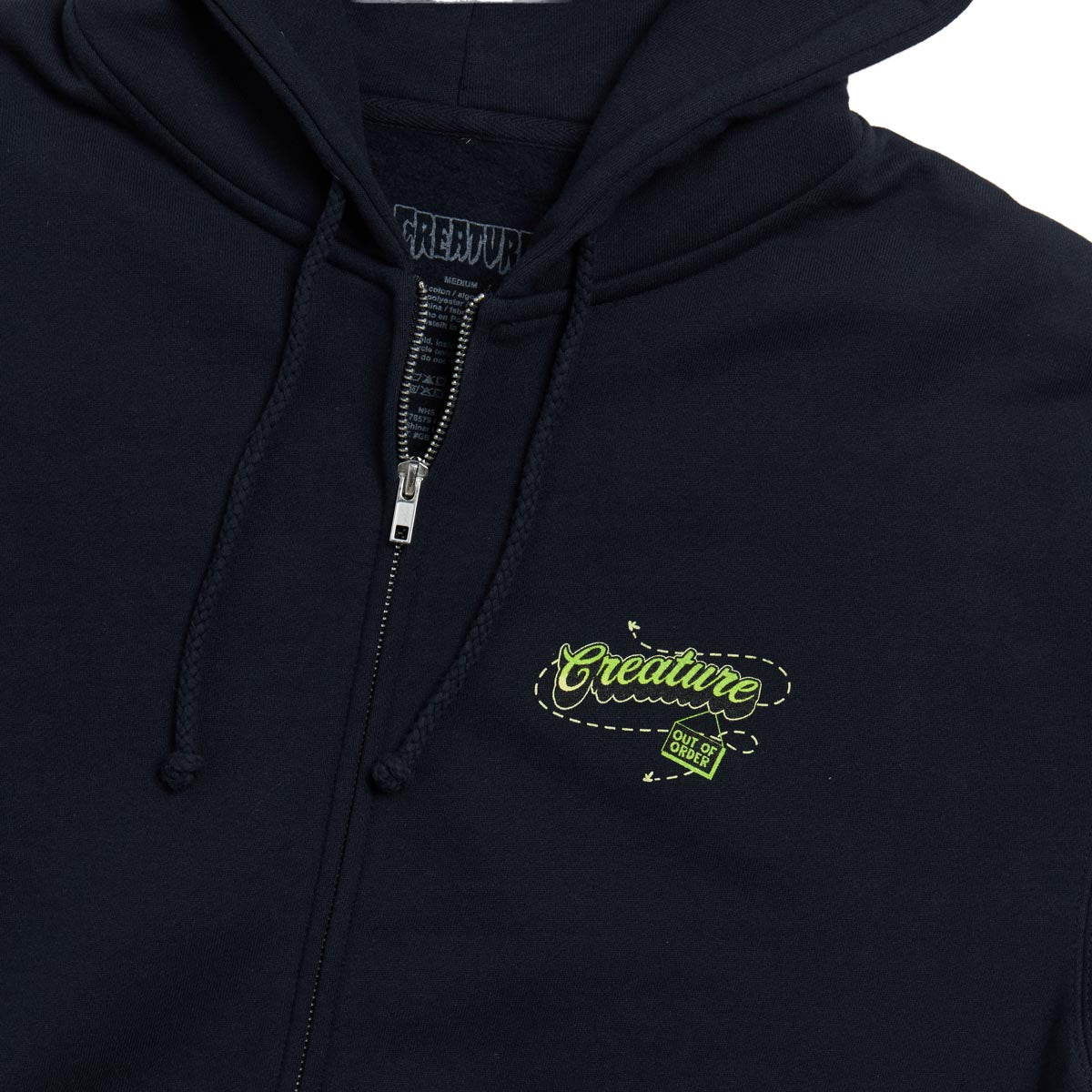 Creature Barfly Zip Hoodie - Navy image 3