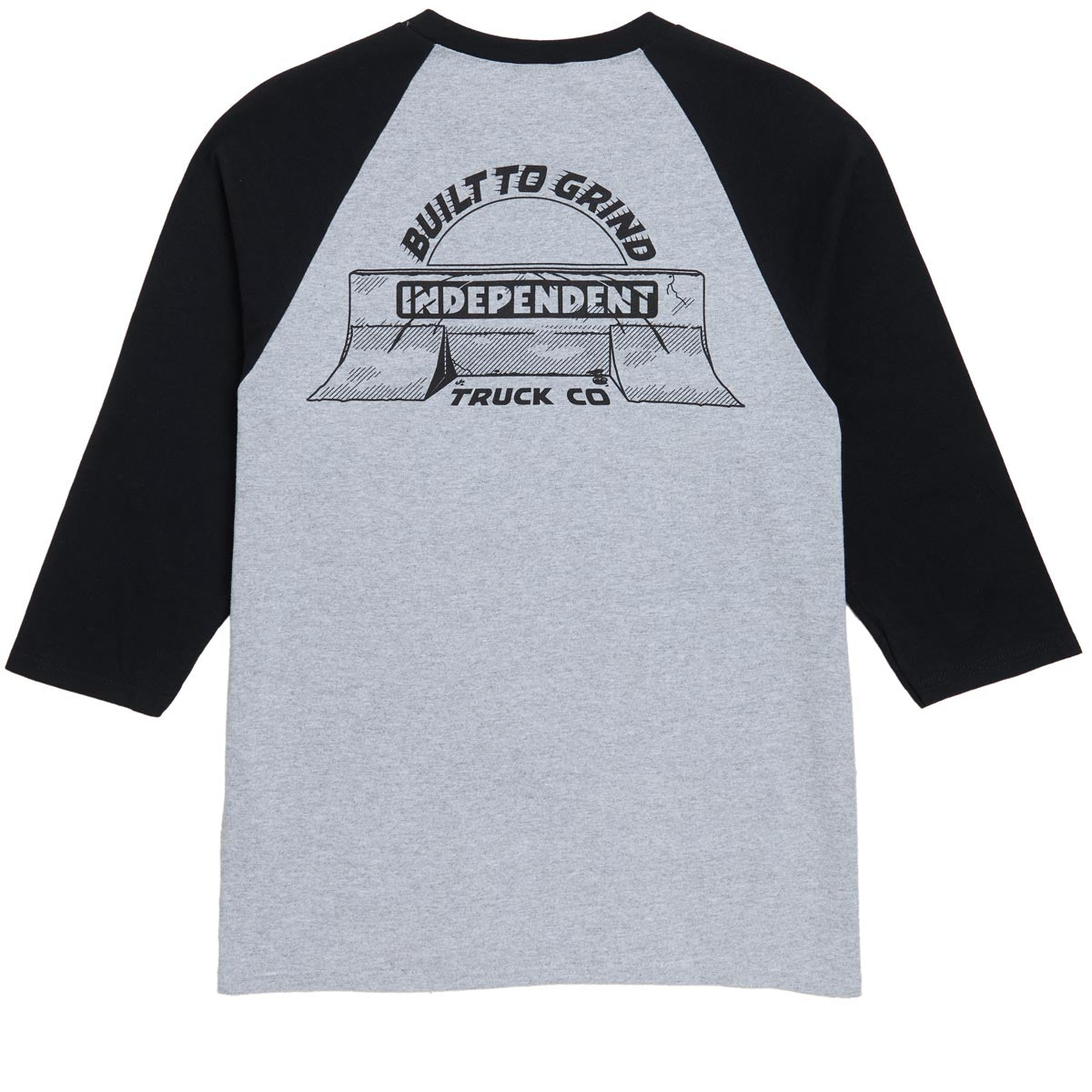 Independent Bar-rier 3/4 Sleeve T-Shirt - Sport Grey/Black image 1