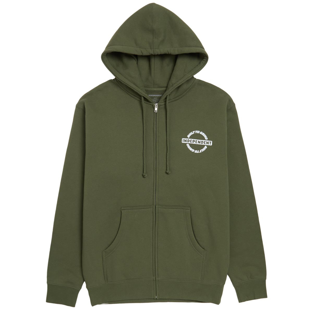 Independent Bar-rier Zip Hoodie - Army image 1