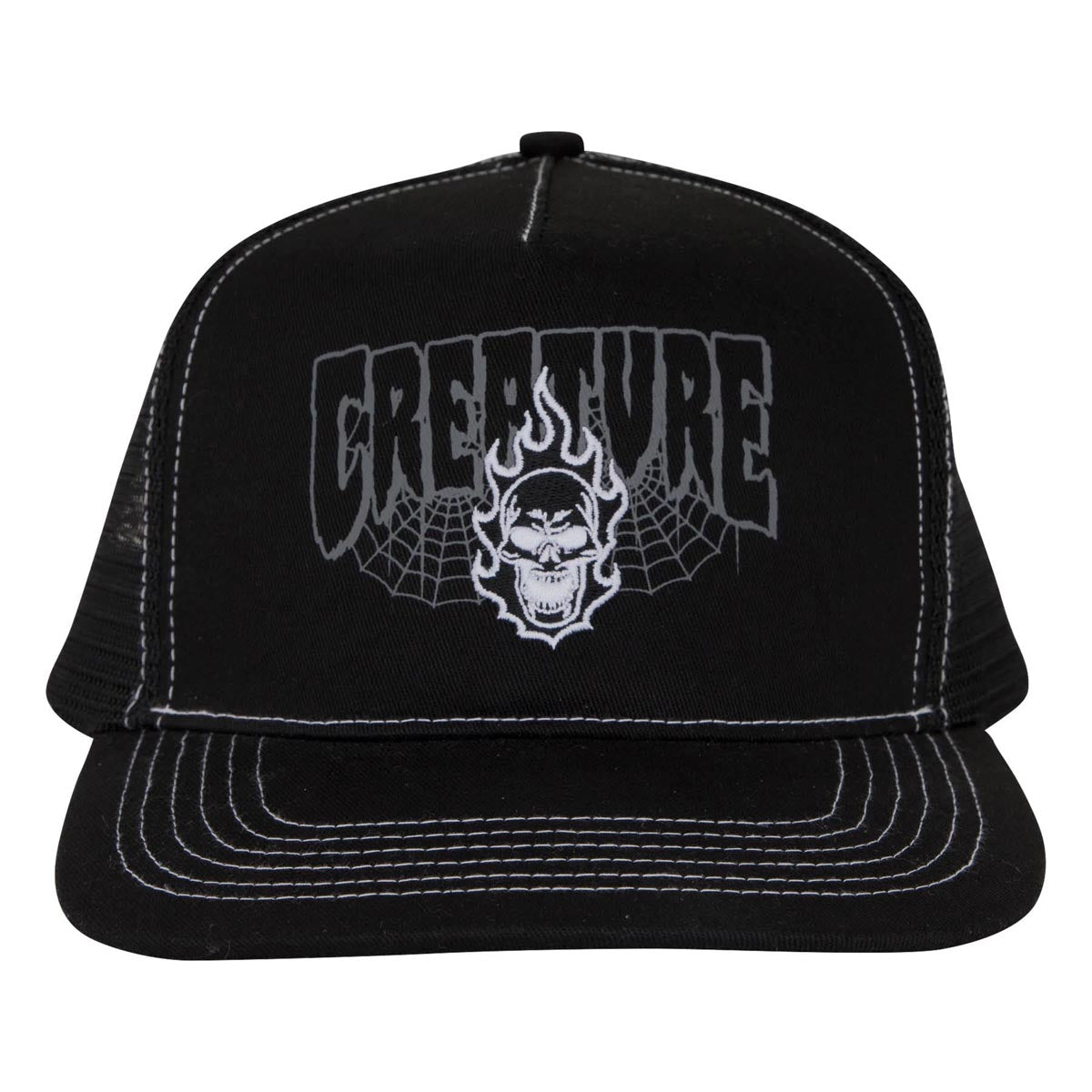 Creature Bonehead 2 Relic Mesh Trucker Hat - Black image 3