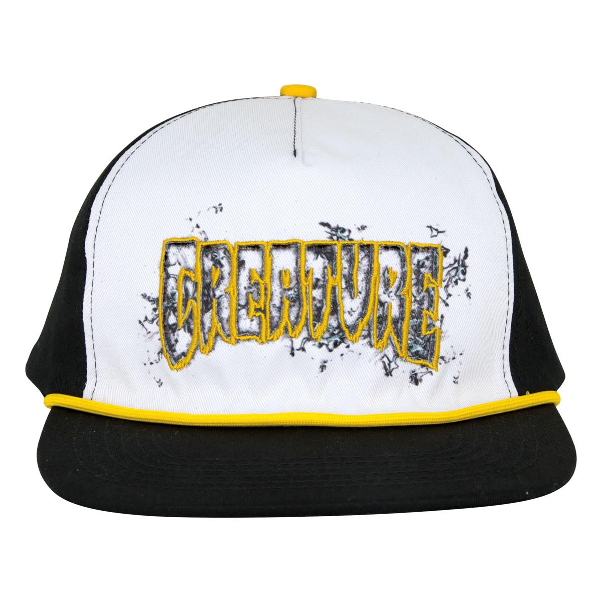 Creature Inferno Snapback Hat - White/Gold image 3