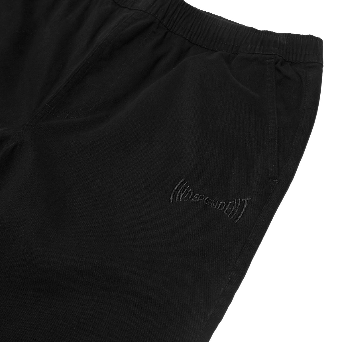 Independent Span Elastic Waist Pants - Black/Black image 2