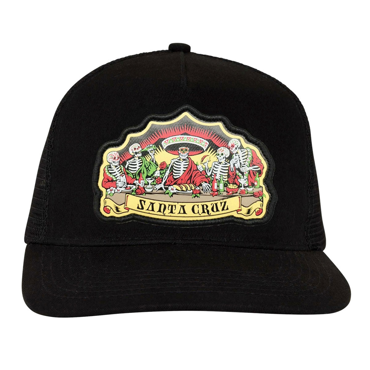 Santa Cruz Guzman Dead Diners Snapback Hat - Black/Black image 2