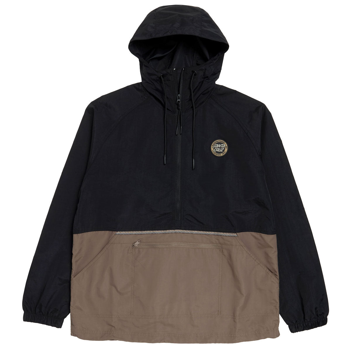 Santa Cruz Break Trail Anorak Unlined Jacket - Black/Brown image 1