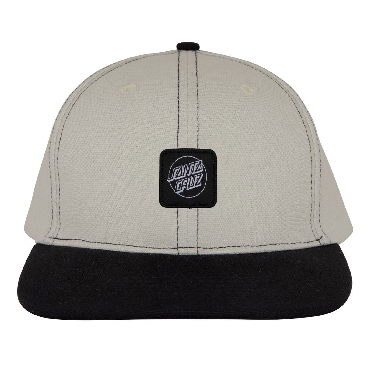 Santa Cruz Cruz Label Snapback Hat - Dark Sand/Black image 2