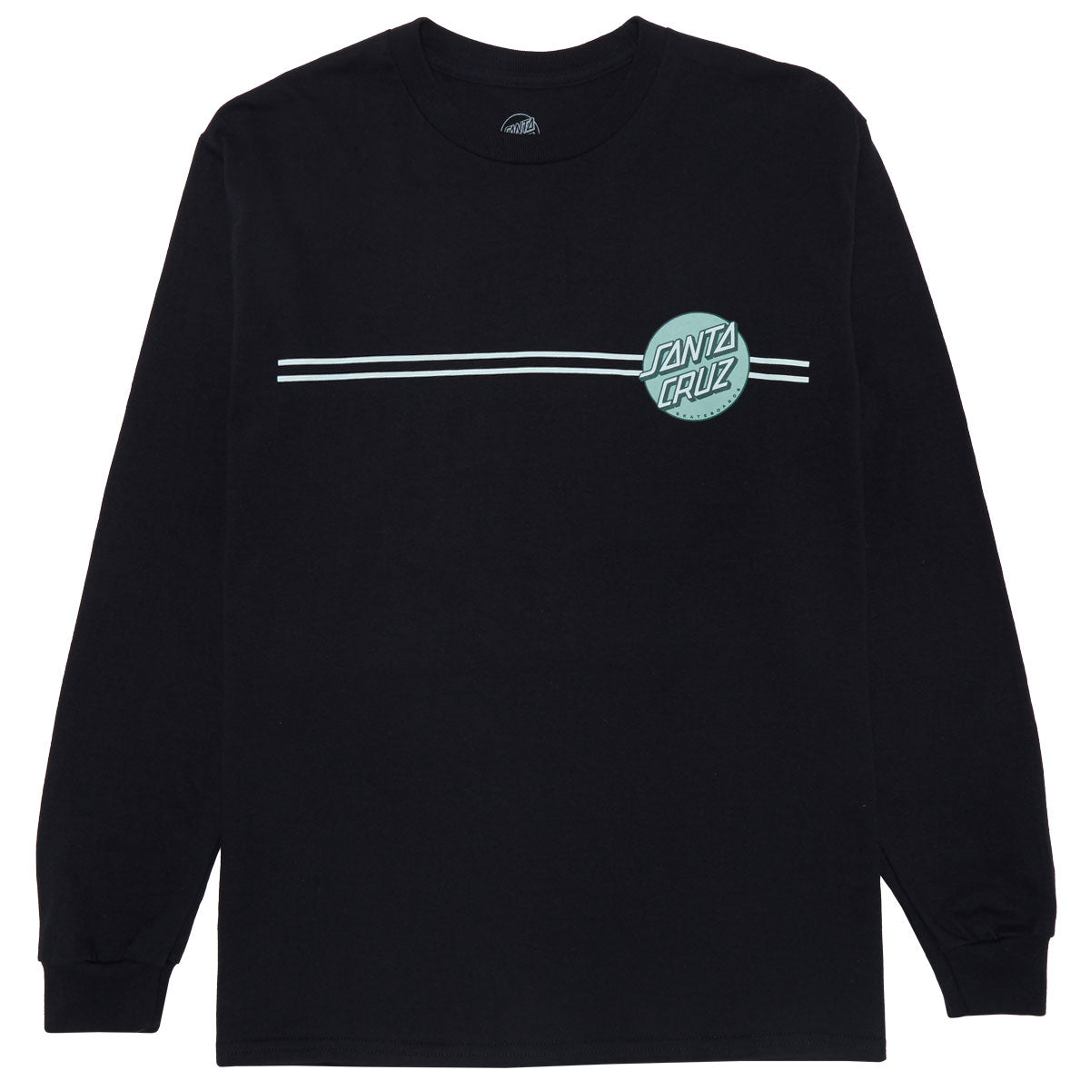 Santa Cruz Other Dot Long Sleeve T-Shirt - Black/Tonal Green image 1