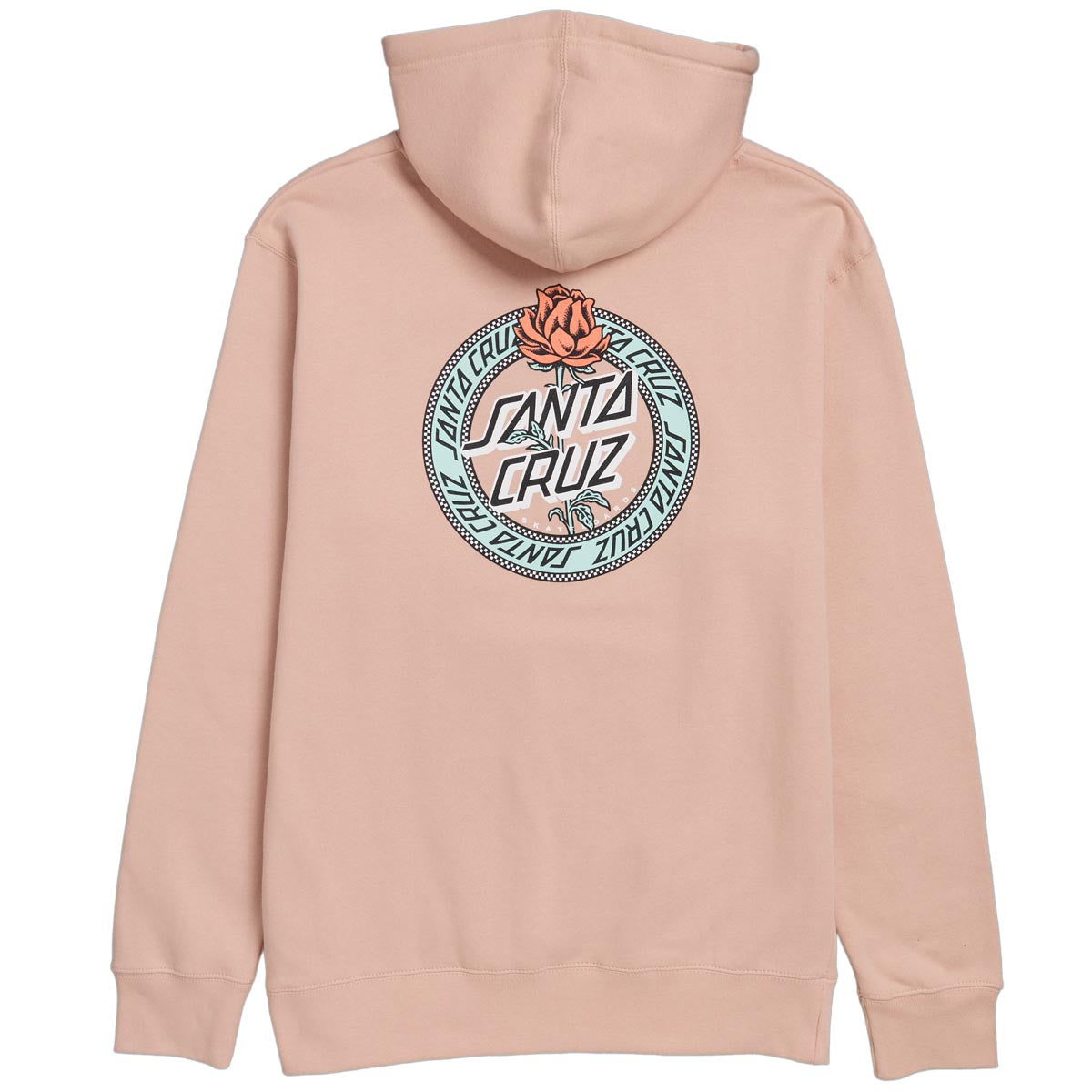 Santa Cruz Womens Rosette Ringed Dot Hoodie - Dusty Pink image 2