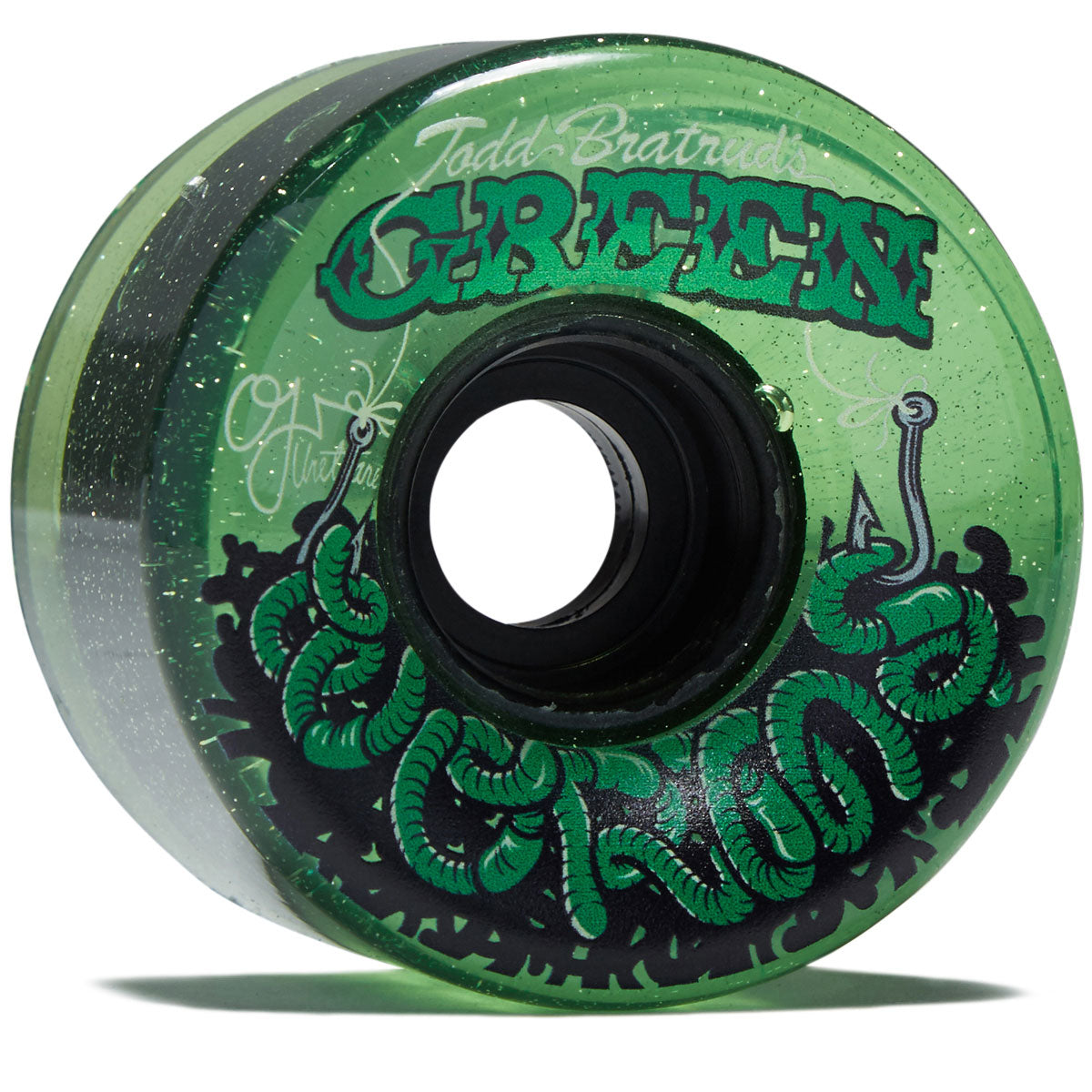 OJ Green Worms Super Juice 78a Skateboard Wheels - Green - 60mm image 1