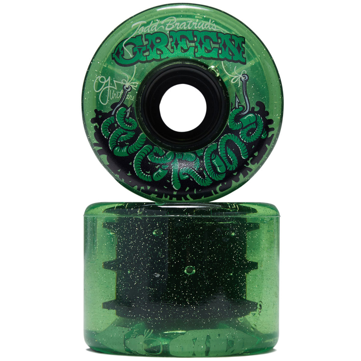 OJ Green Worms Super Juice 78a Skateboard Wheels - Green - 60mm image 2