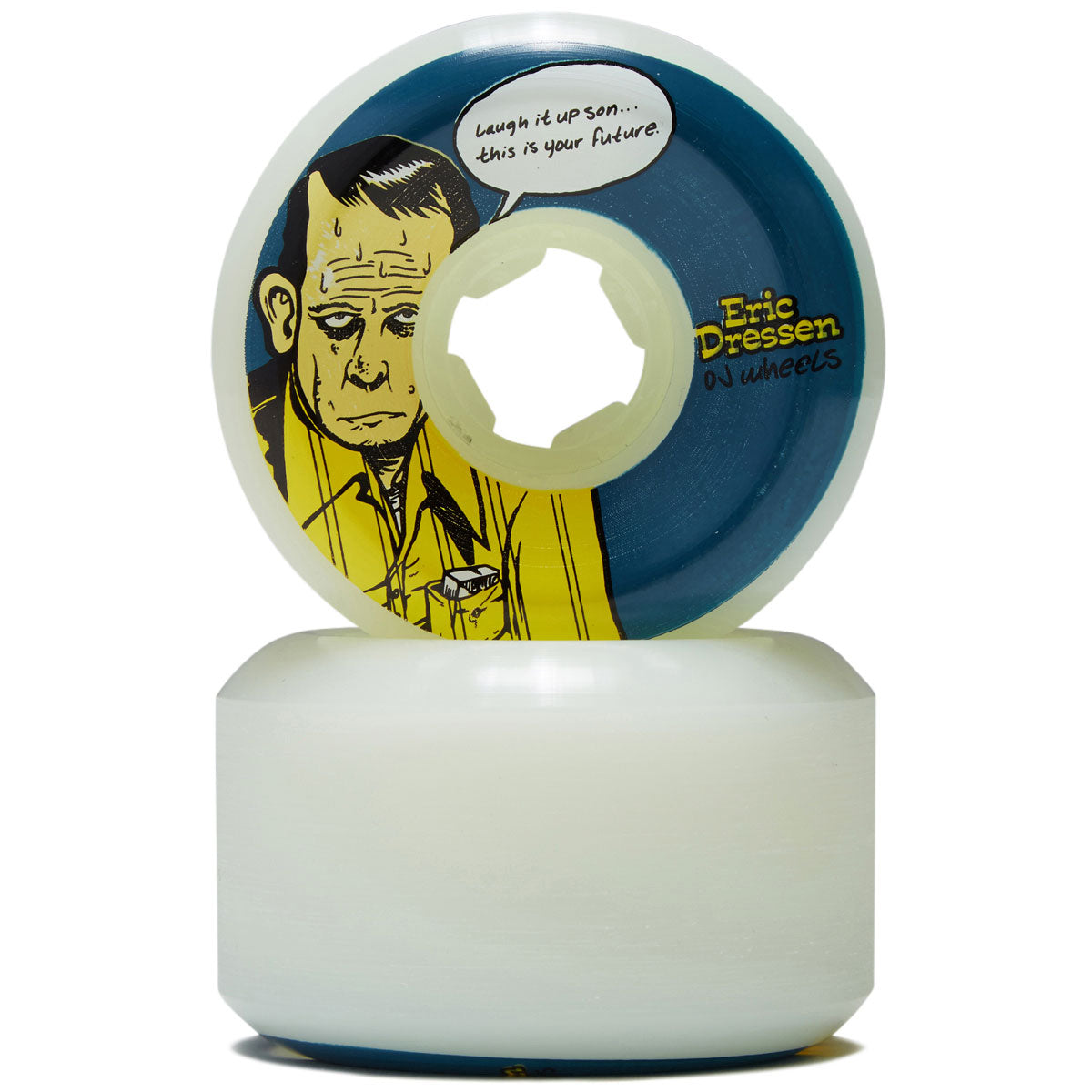 OJ Eric Dressen Laugh It Up Original 99a Skateboard Wheels - White - 58mm image 2