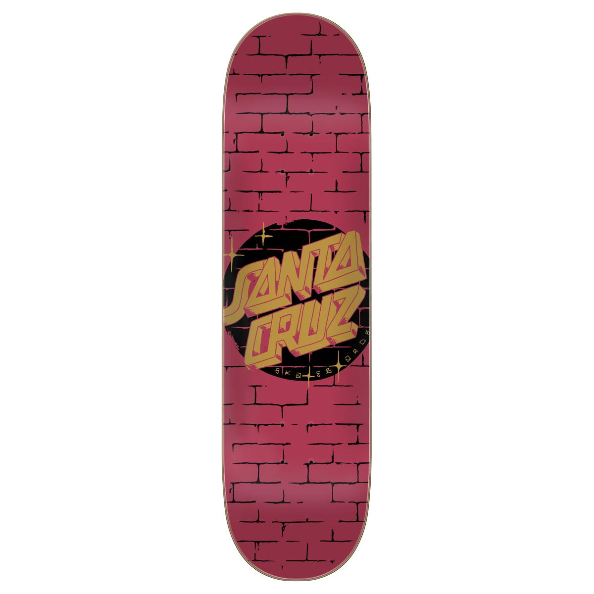 Santa Cruz Scrawl Brick Dot 7 Ply Birch Skateboard Deck - 8.25