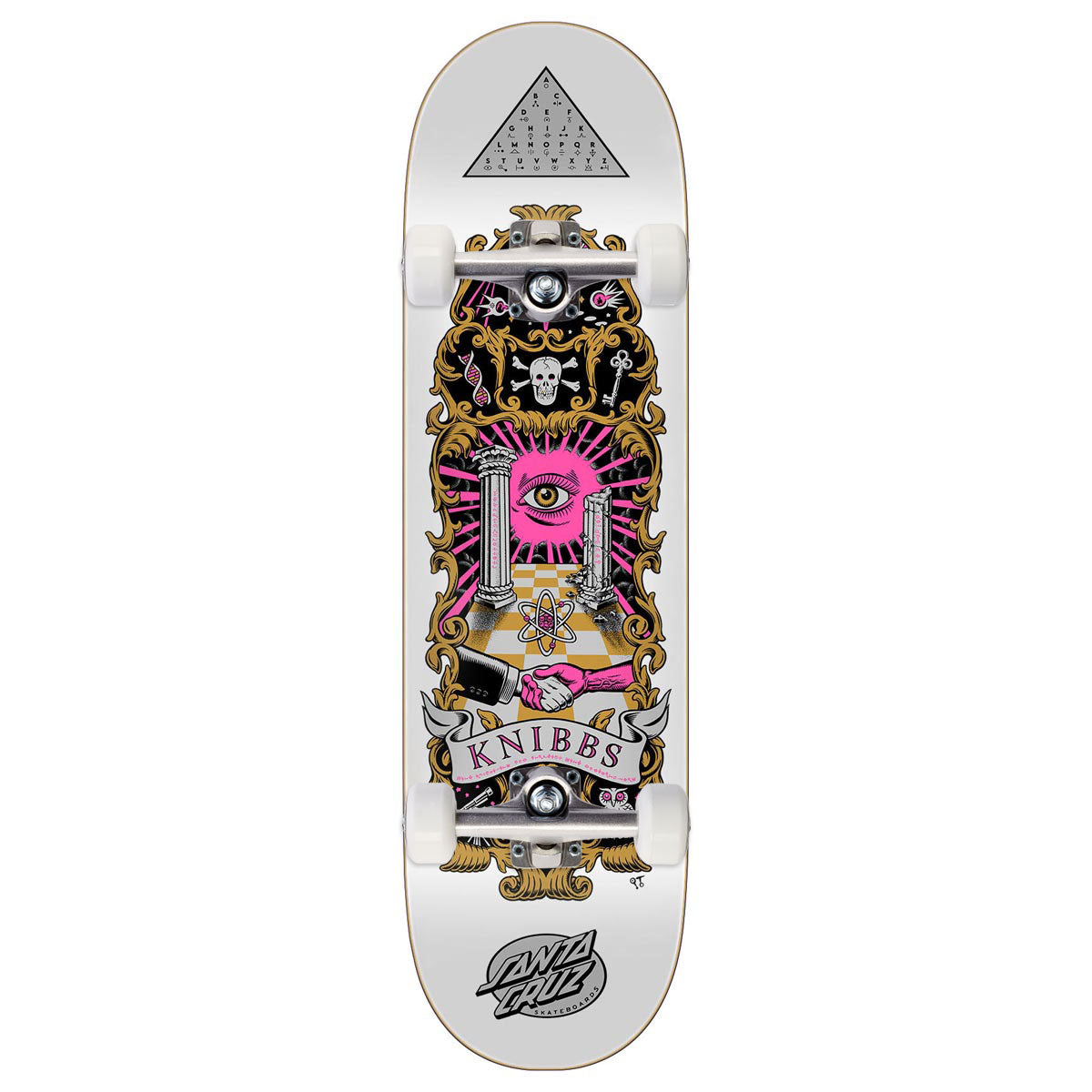 Santa Cruz Knibbs Cryptic Pro Skateboard Complete - 8.50