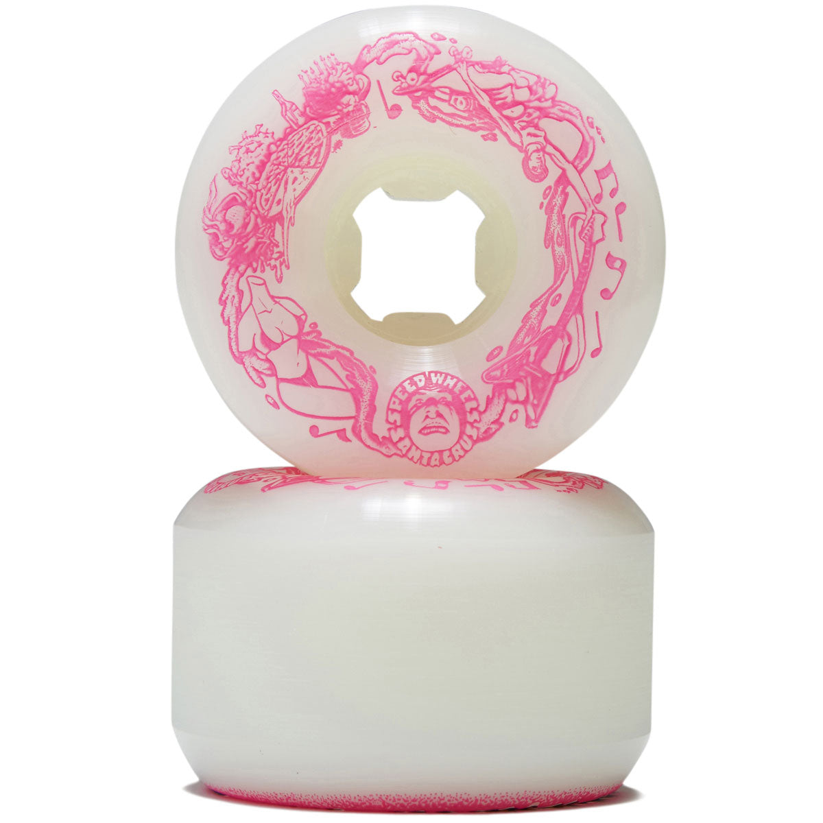 Slime Balls Hand Spray Vomit Mini 97a Skateboard Wheels - White - 56mm image 2