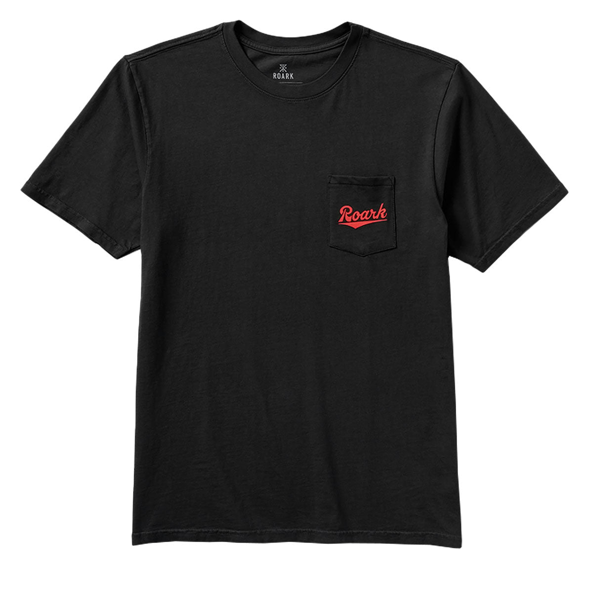 Roark Diamond Script Pocket T-Shirt - Black image 1