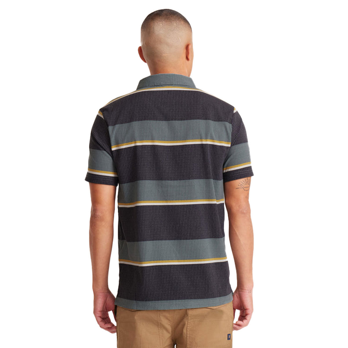 Roark Bless Up Polo Shirt - Forest Stripe image 2