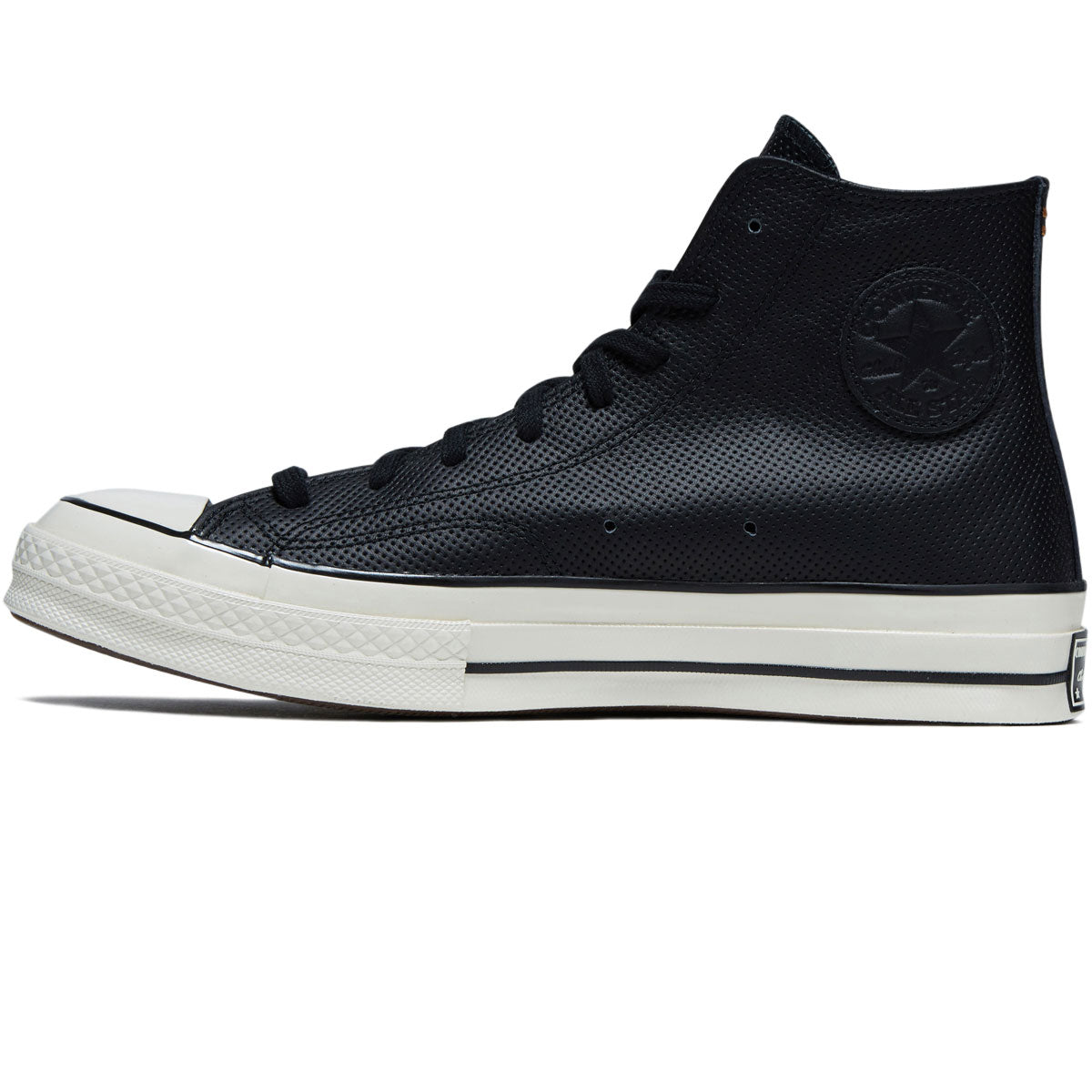 Converse Chuck 70 Hi Leather Shoes - Black/Gingersnap/Egret image 2