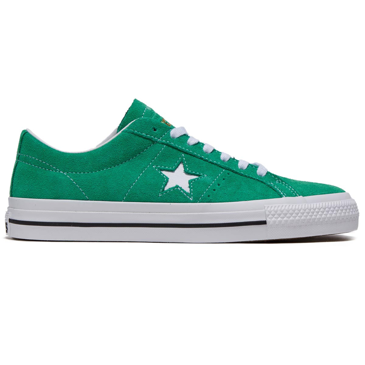 Converse One Star Pro Shoes - Apex Green/White/Black image 1