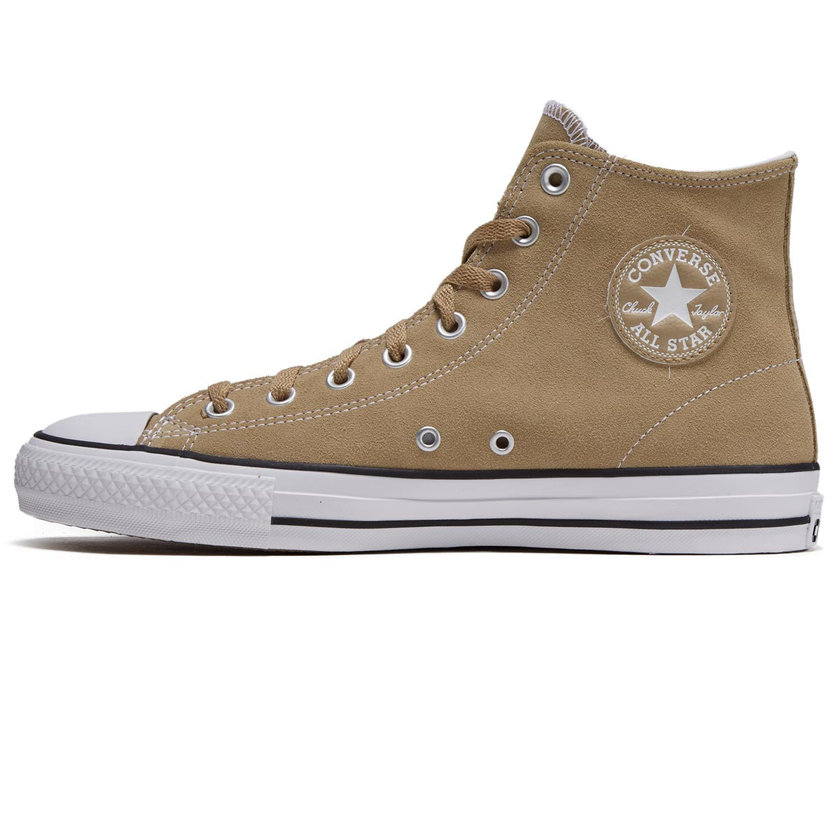 Converse Chuck Taylor All Star Pro Hi Shoes - Nomad Khaki/White/Black image 2