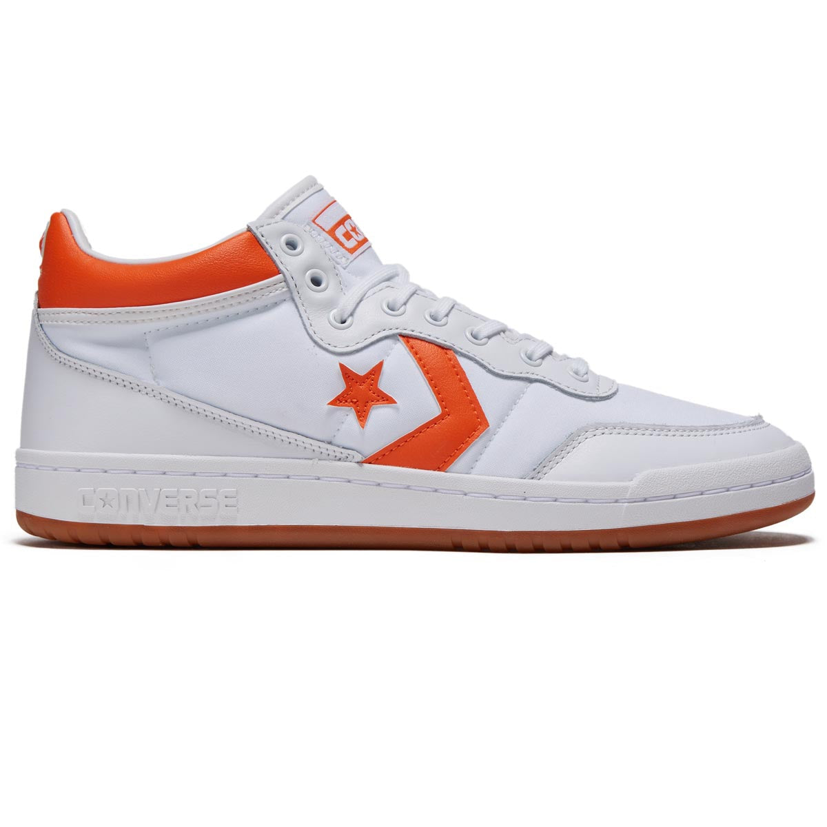 Converse Fastbreak Pro Mid Shoes - White/Orange/White image 1