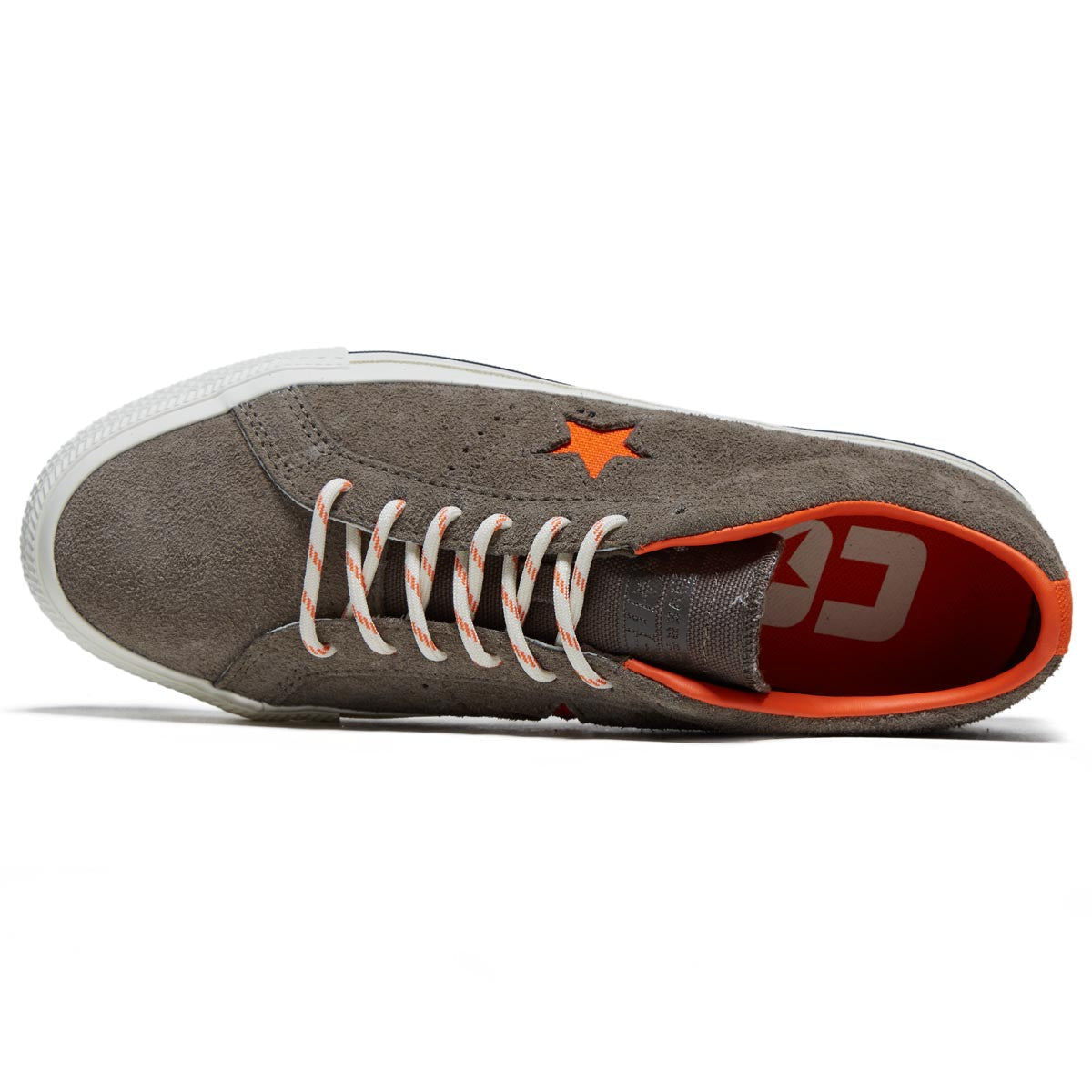 Converse One Star Pro Shoes - Truffle/Converse Orange/Egret image 3