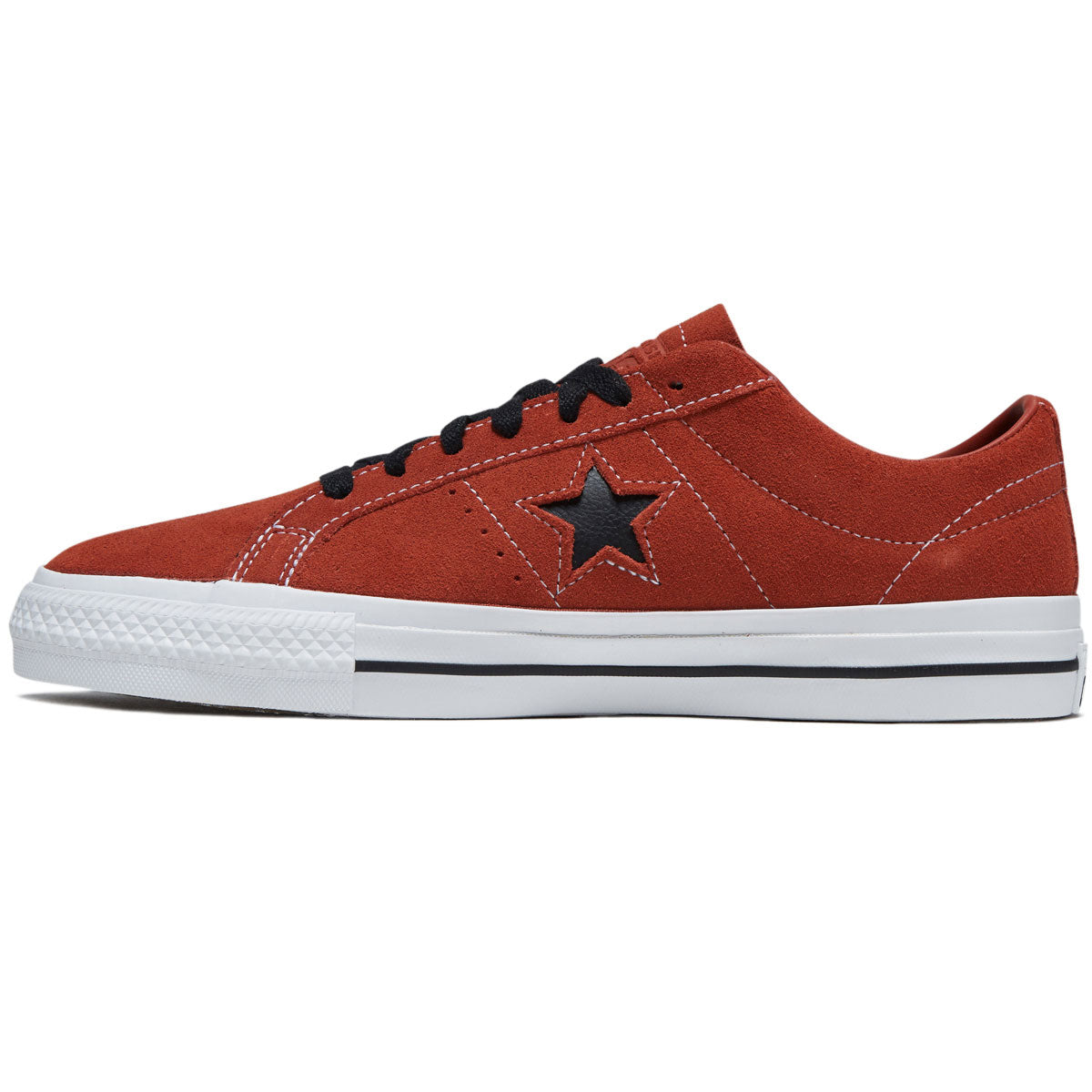 Converse One Star Pro Ox Shoes - Red Terracotta/Black/White image 2