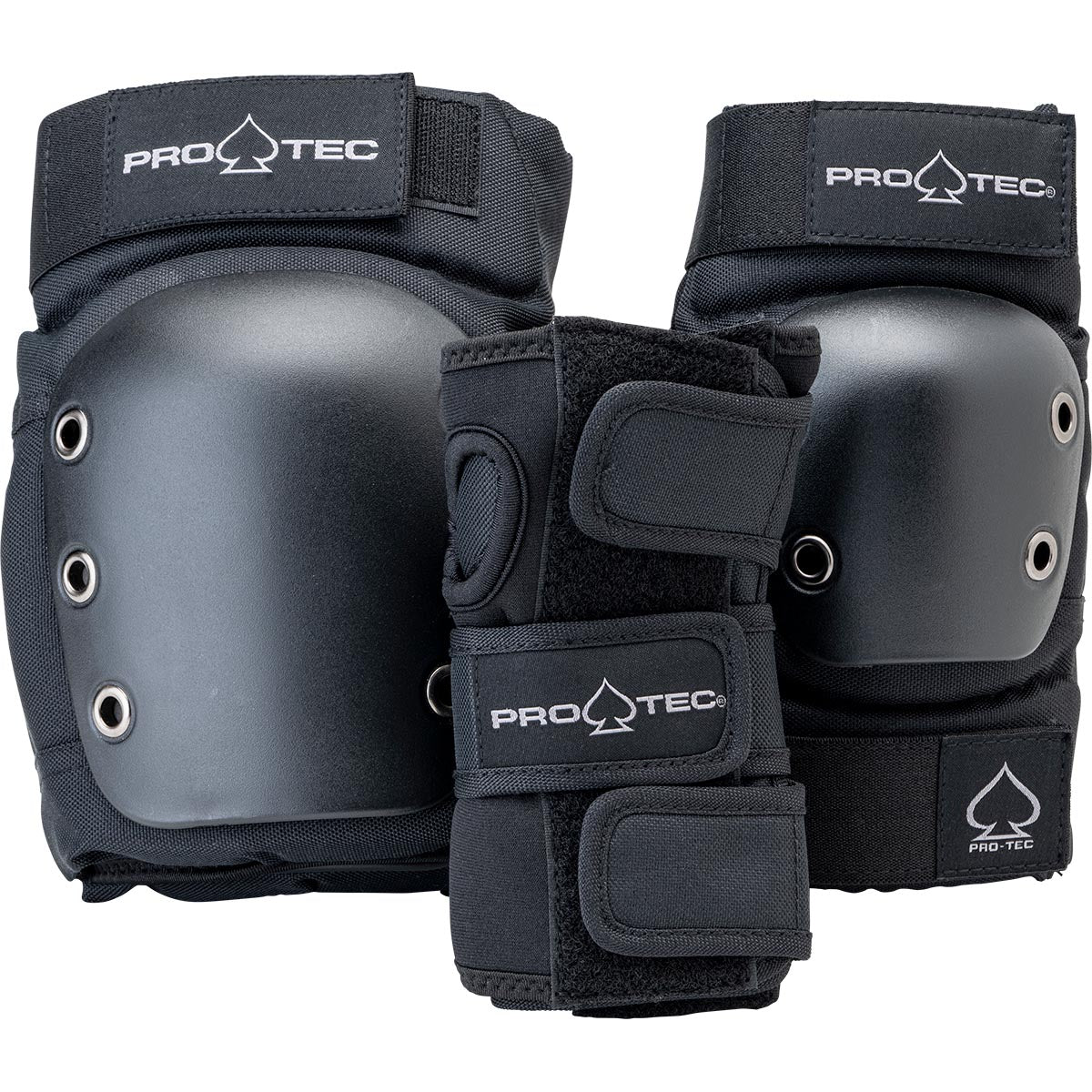 Pro-Tec Street Adult 3 Pack Open Back Set of Pads - Black image 1