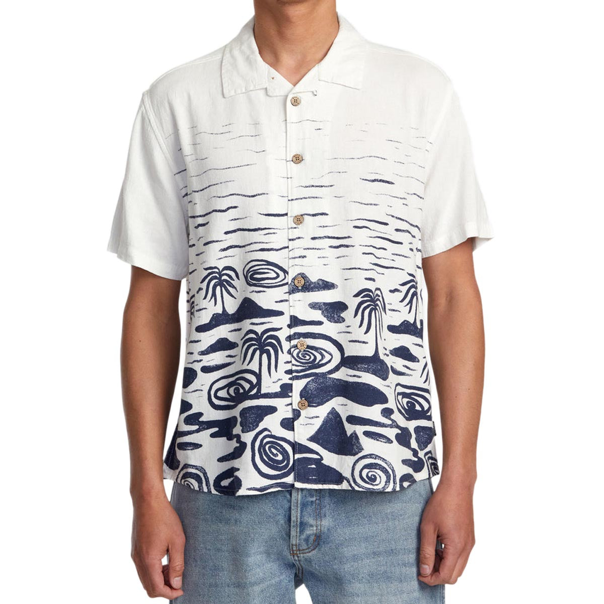 RVCA Wasted Palms Shirt - Natural image 1