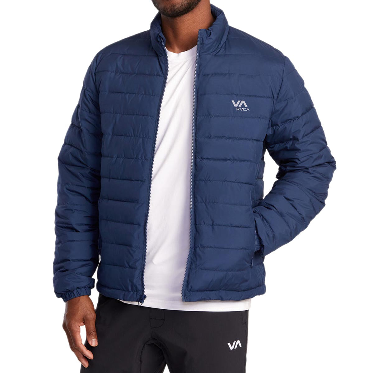 RVCA Packable Puffa Jacket - Army Blue image 5