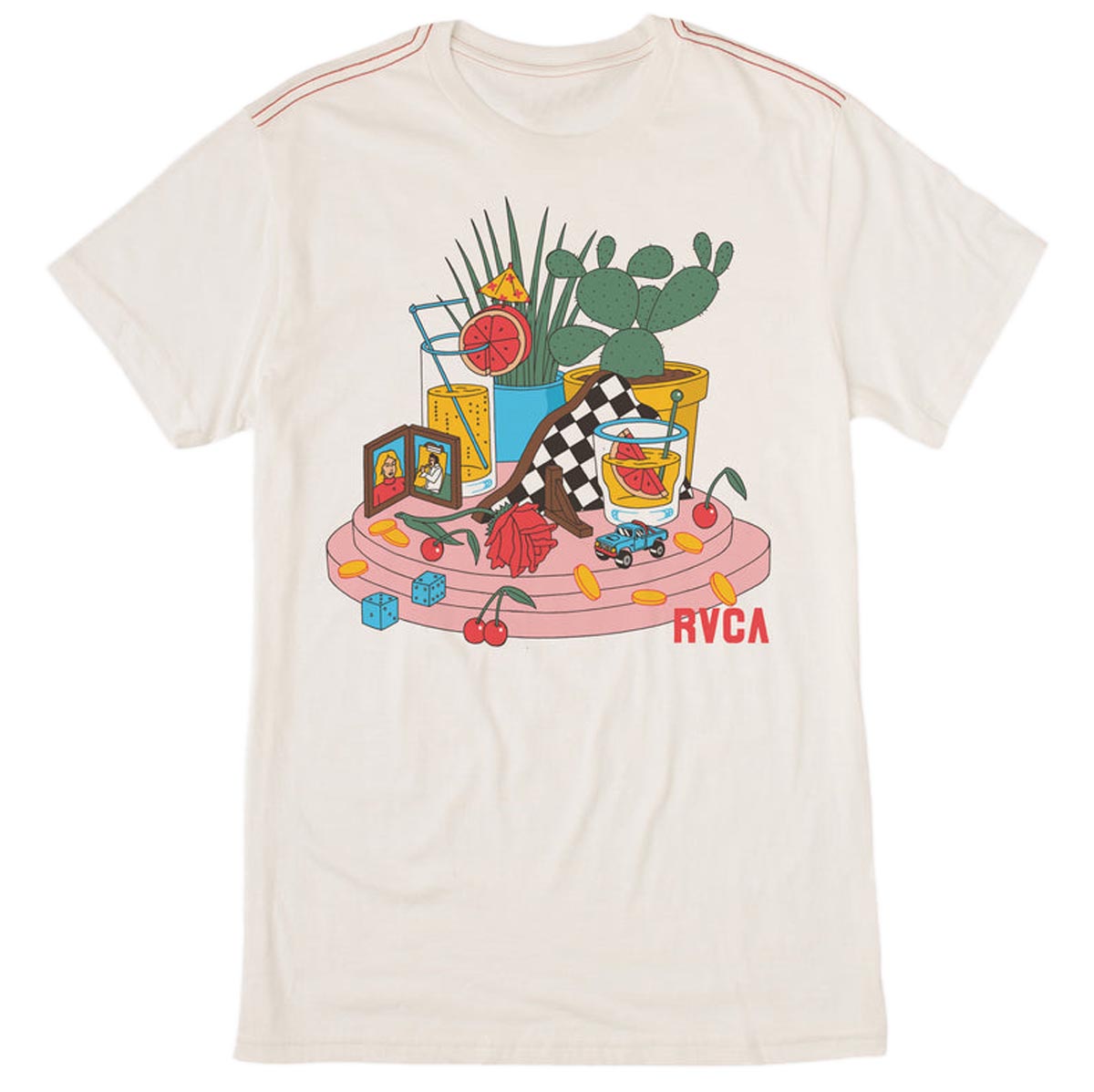 RVCA Luke Still Life T-Shirt - Antique White image 1