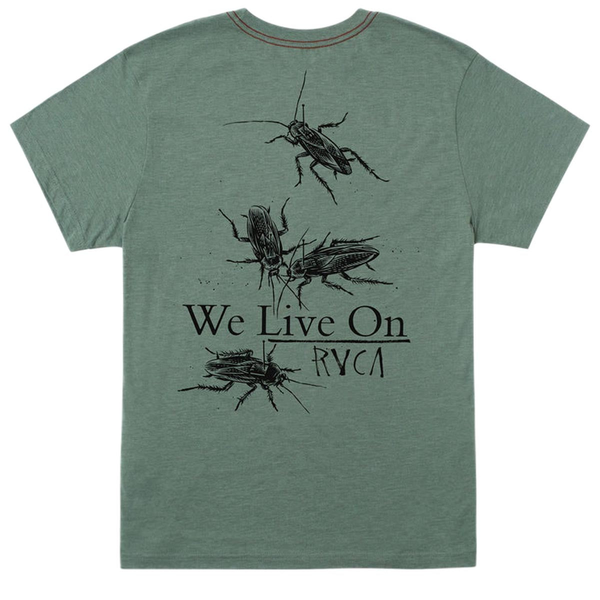 RVCA Live On T-Shirt - Jade image 1