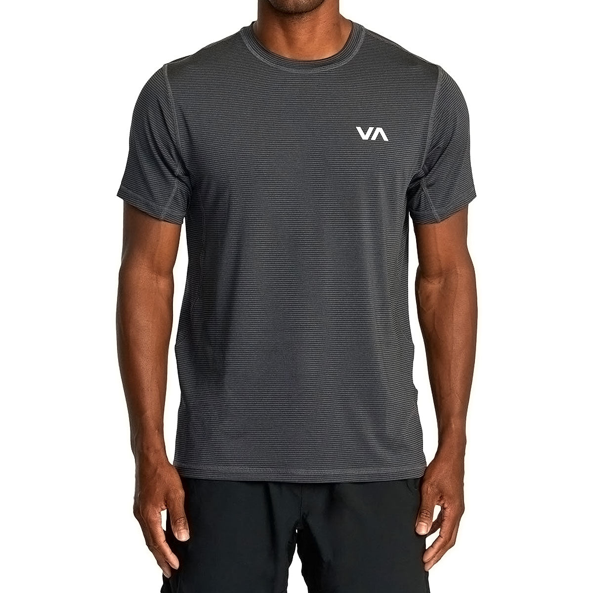 RVCA Sport Vent Stripe Shirt - Black Stripe image 1