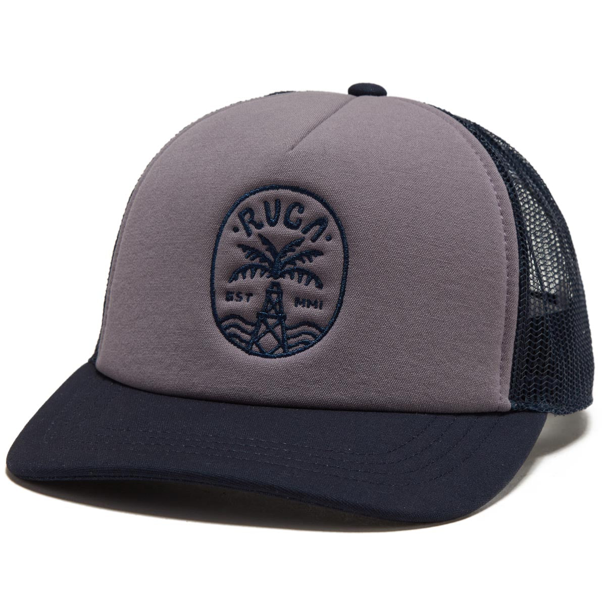 RVCA Cliff Shore Trucker Hat - Gray Ridge image 1