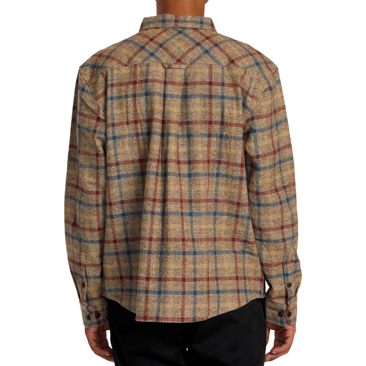 RVCA Hughes Flannel Long Sleeve Shirt - Bombay Brown image 2