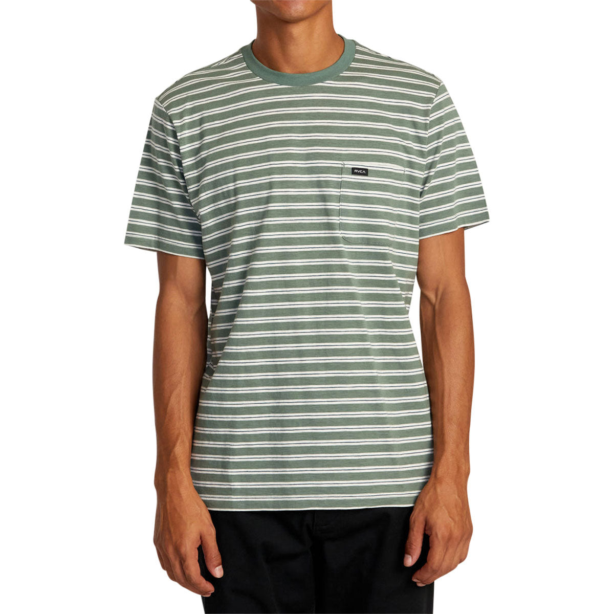 RVCA Magnolia Crew Shirt - Jade Stripe image 1