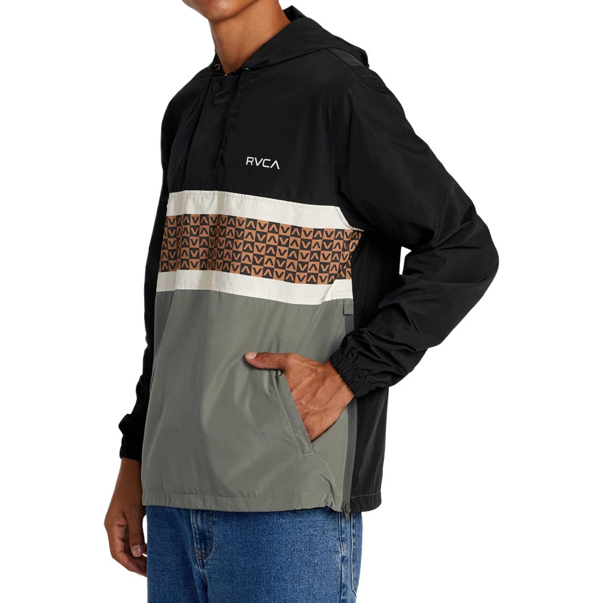 RVCA Meyer II Packable Anorak Jacket - Black image 3