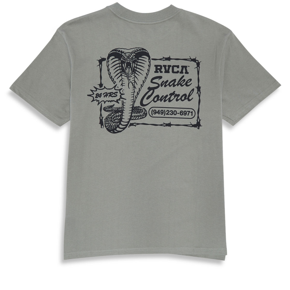 RVCA Cobra Services T-Shirt - Aloe image 2