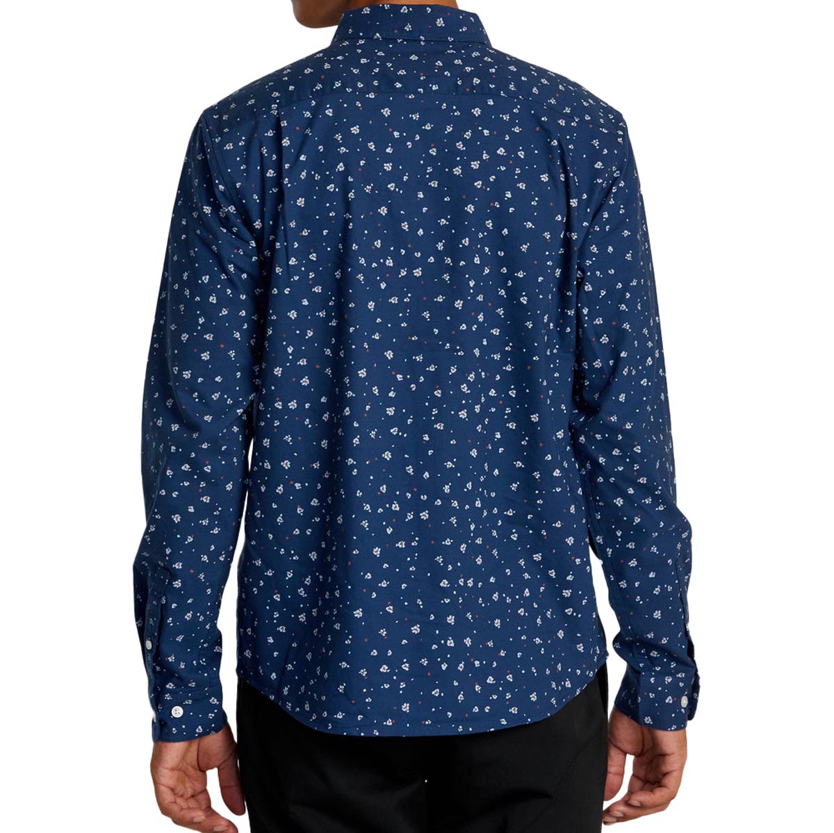 RVCA Thatll Do Print Long Sleeve Shirt - Dark Denim image 2