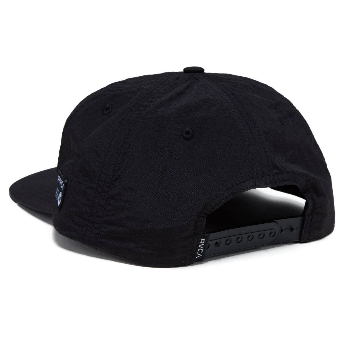 RVCA Rainbow Skull Snapback Hat - Black image 2