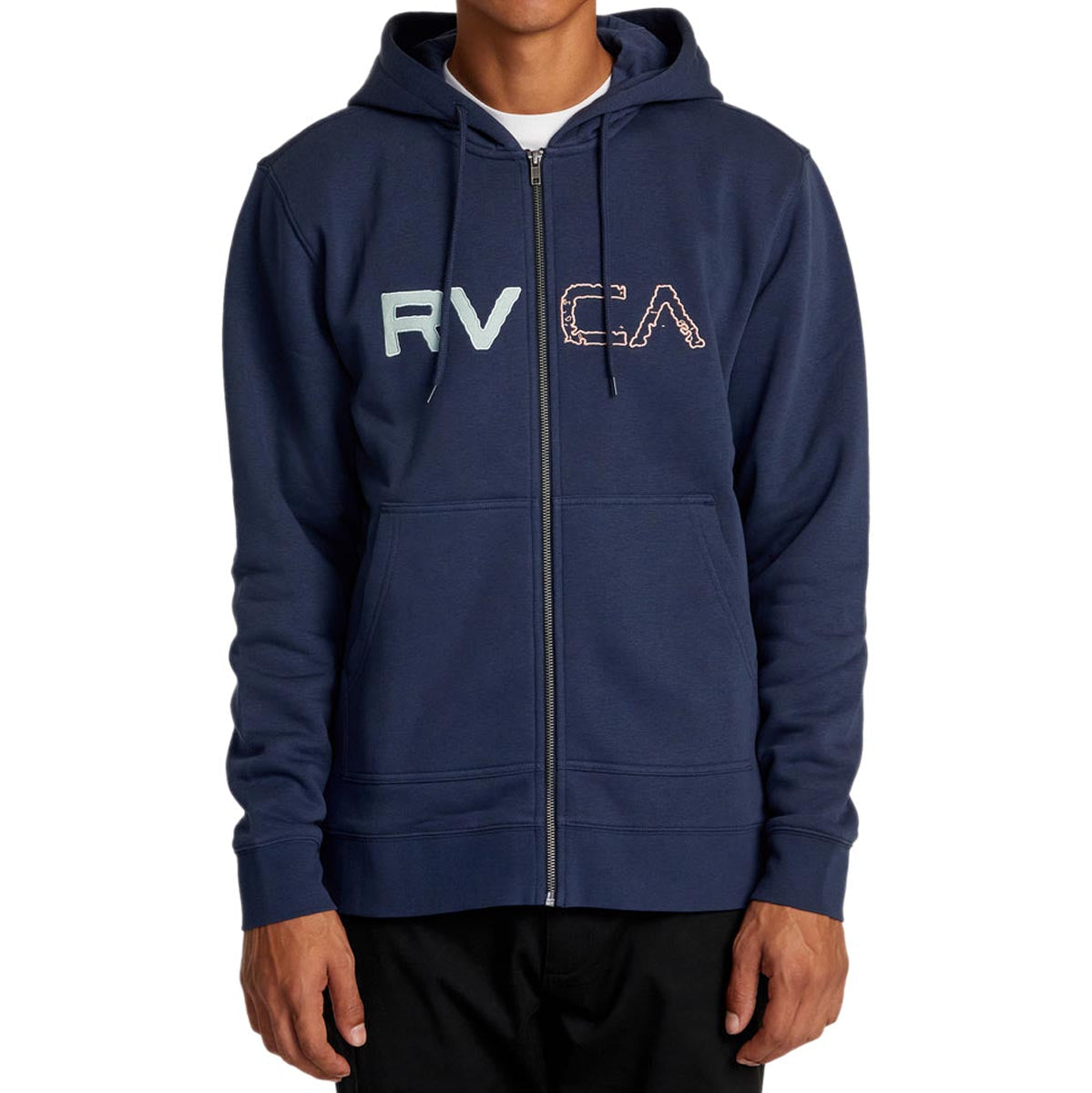 RVCA Split Path Zip Hoodie - Moody Blue image 1