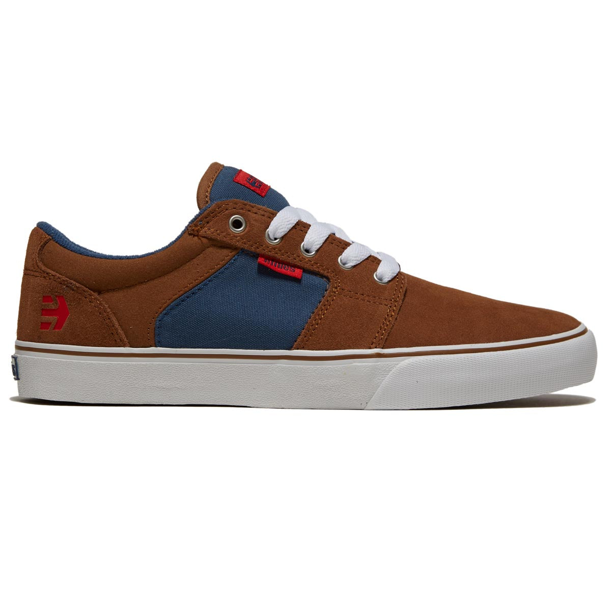 Etnies Barge Ls Shoes - Brown/Blue image 1