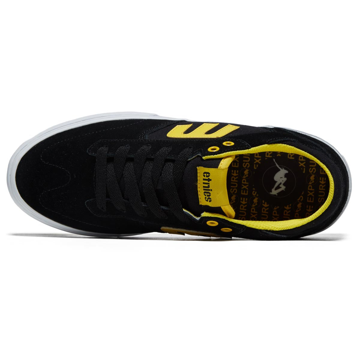 Etnies Windrow Vulc x Exposure Shoes - Black/Yellow image 3