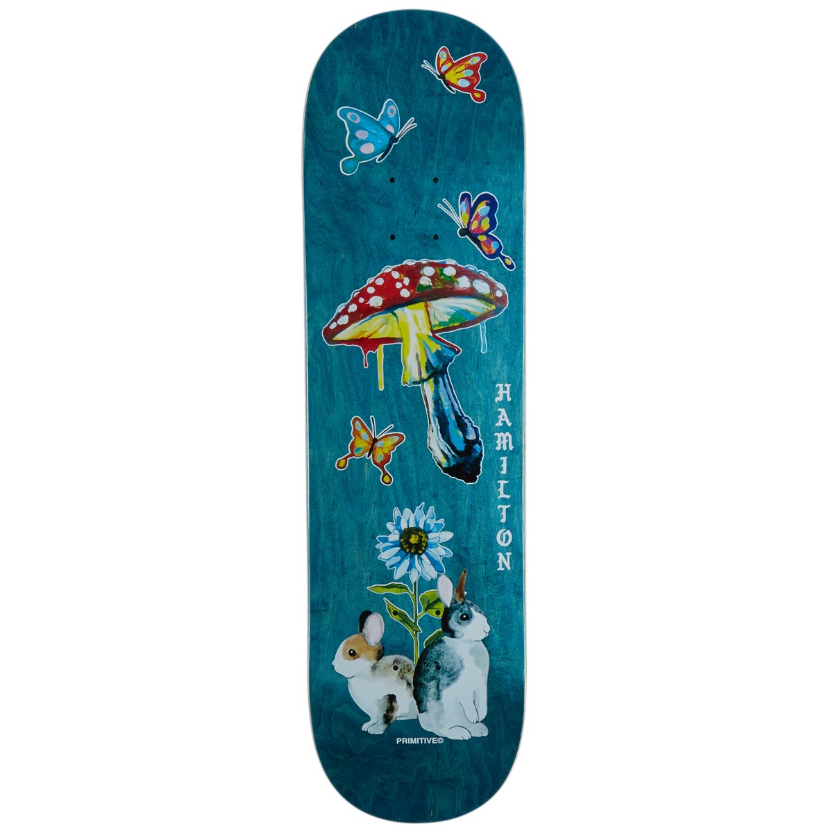 Primitive Hamilton Dream Nicely Deck Skateboard Deck - Teal - 8.38