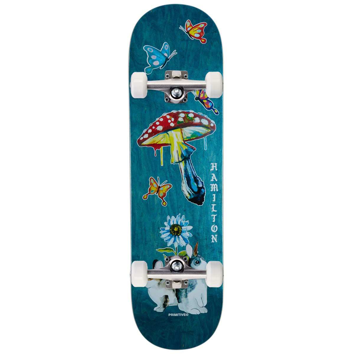 Primitive Hamilton Dream Nicely Deck Skateboard Complete - Teal - 8.38