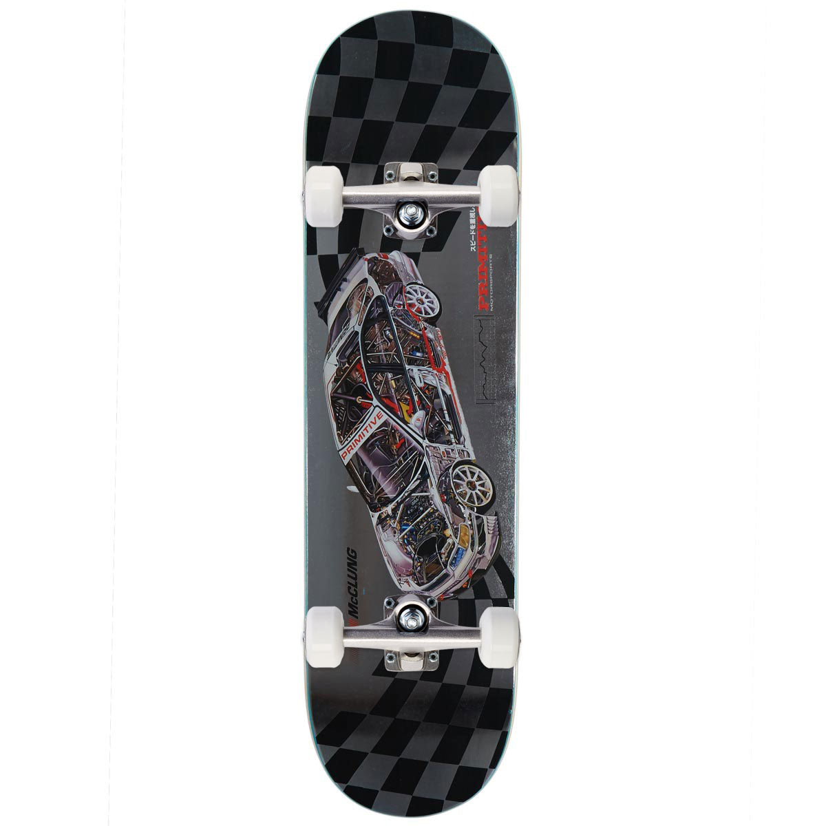 Primitive Mcclung Tuner Deck Skateboard Complete - Silver - 8.25