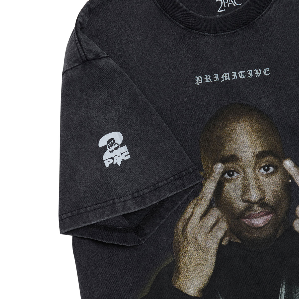 Primitive x Tupac Icon Heavyweight T-Shirt - Black image 2