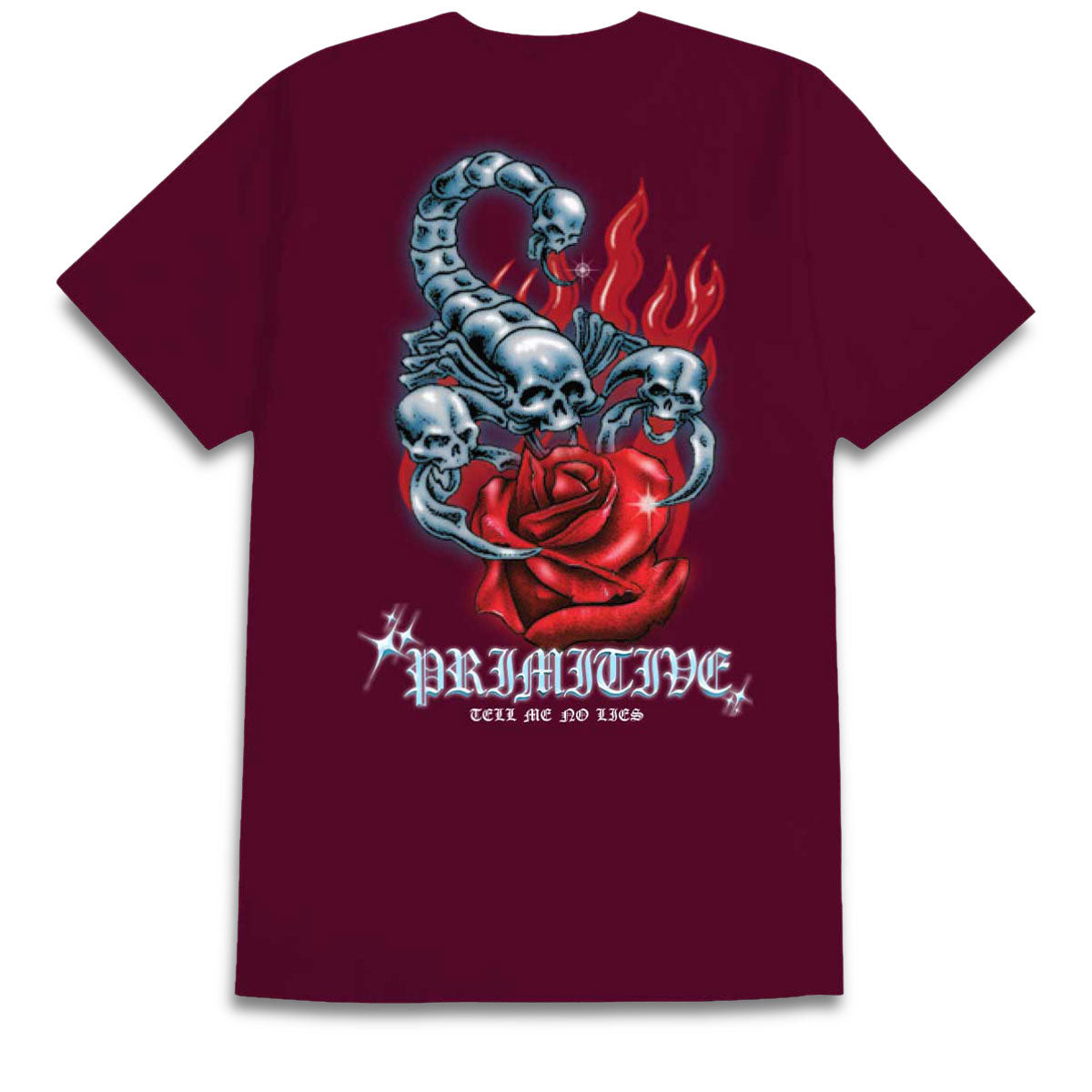 Primitive Sting T-Shirt - Burgundy image 1