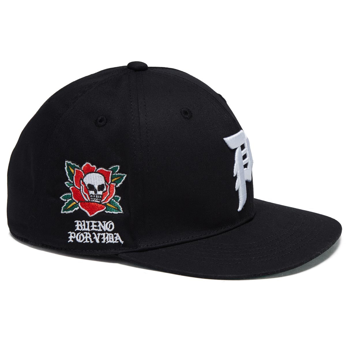 Primitive Por Vida Snapback Hat - Black image 3