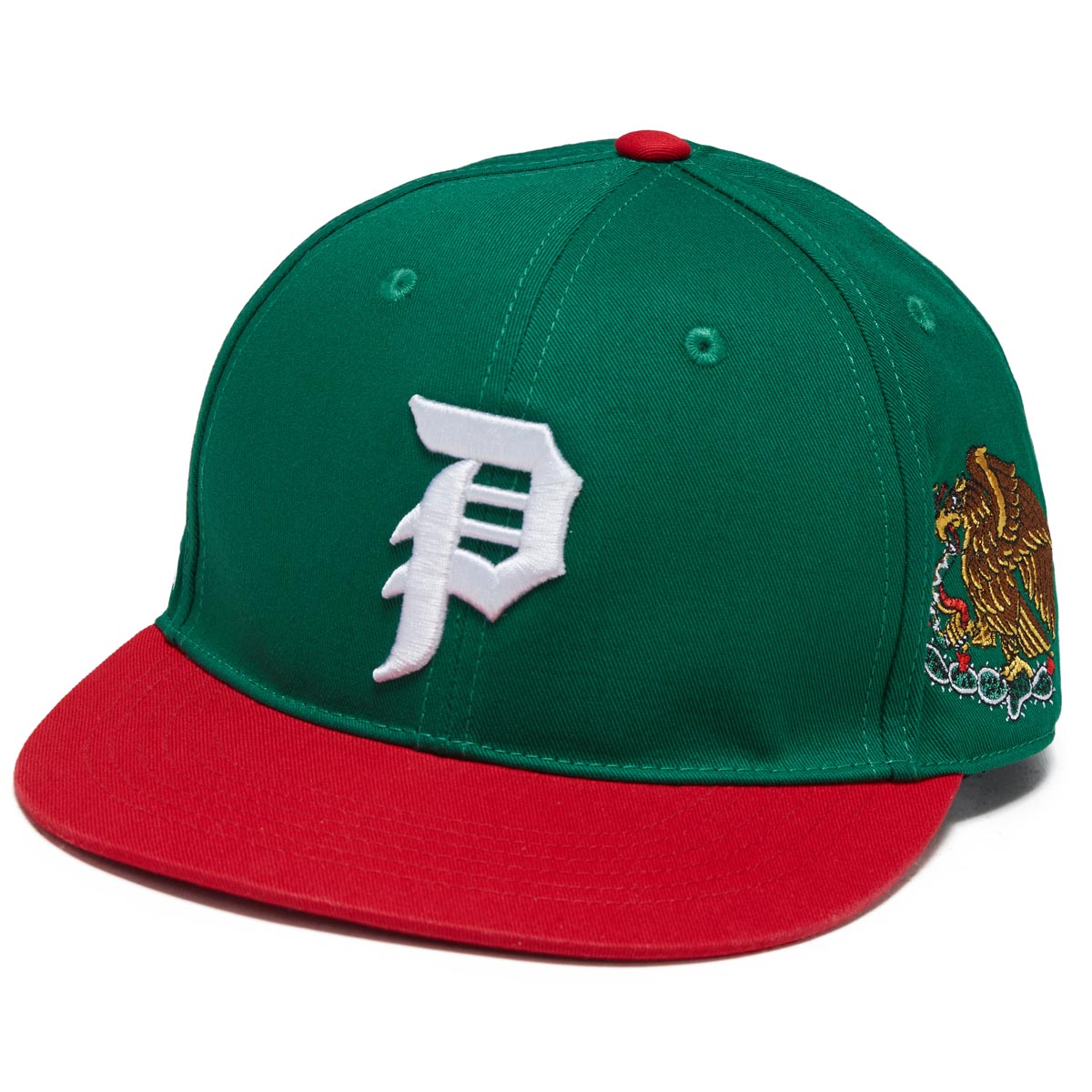 Primitive Por Vida Snapback Hat - Green image 1