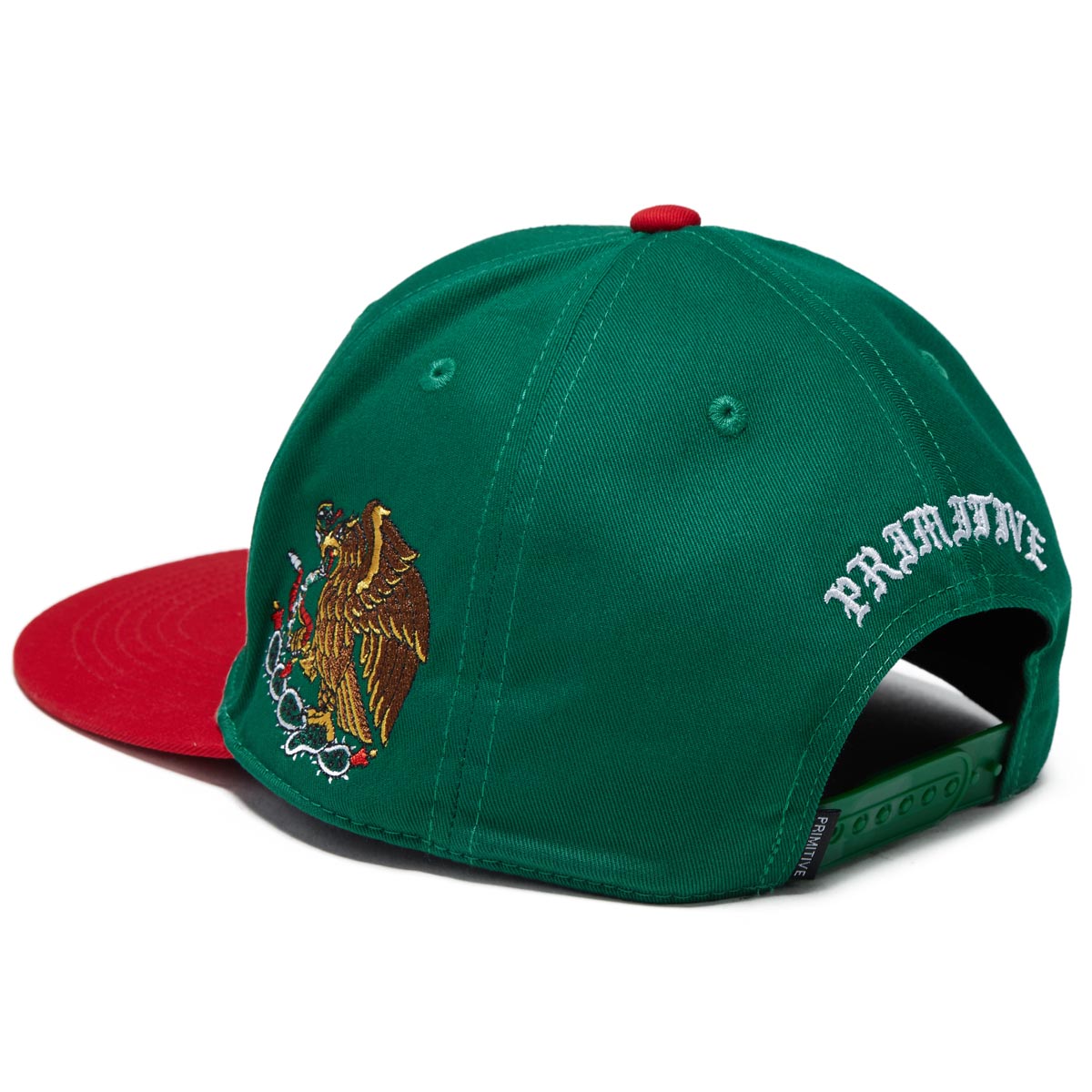 Primitive Por Vida Snapback Hat - Green image 2